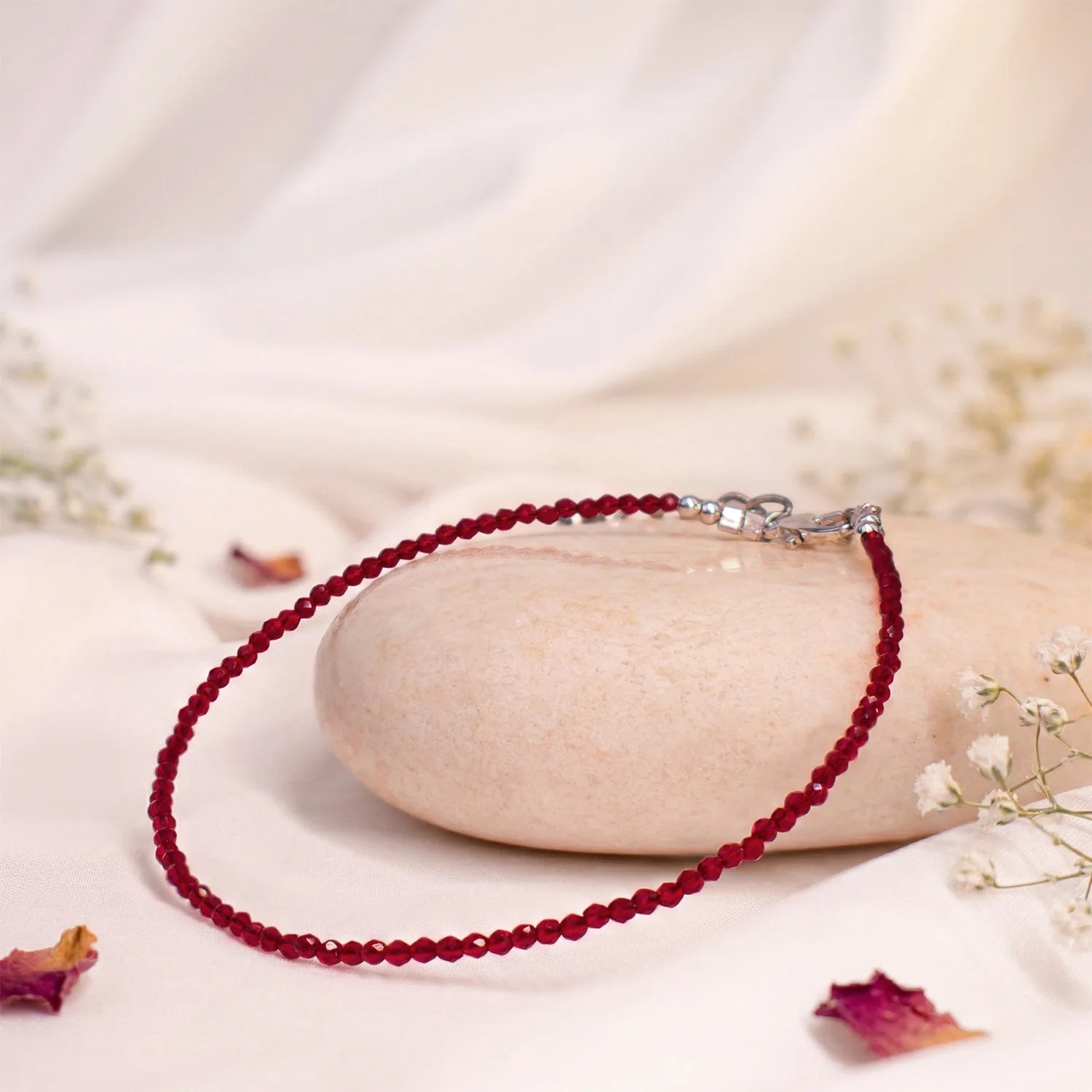 Garnet Anklet