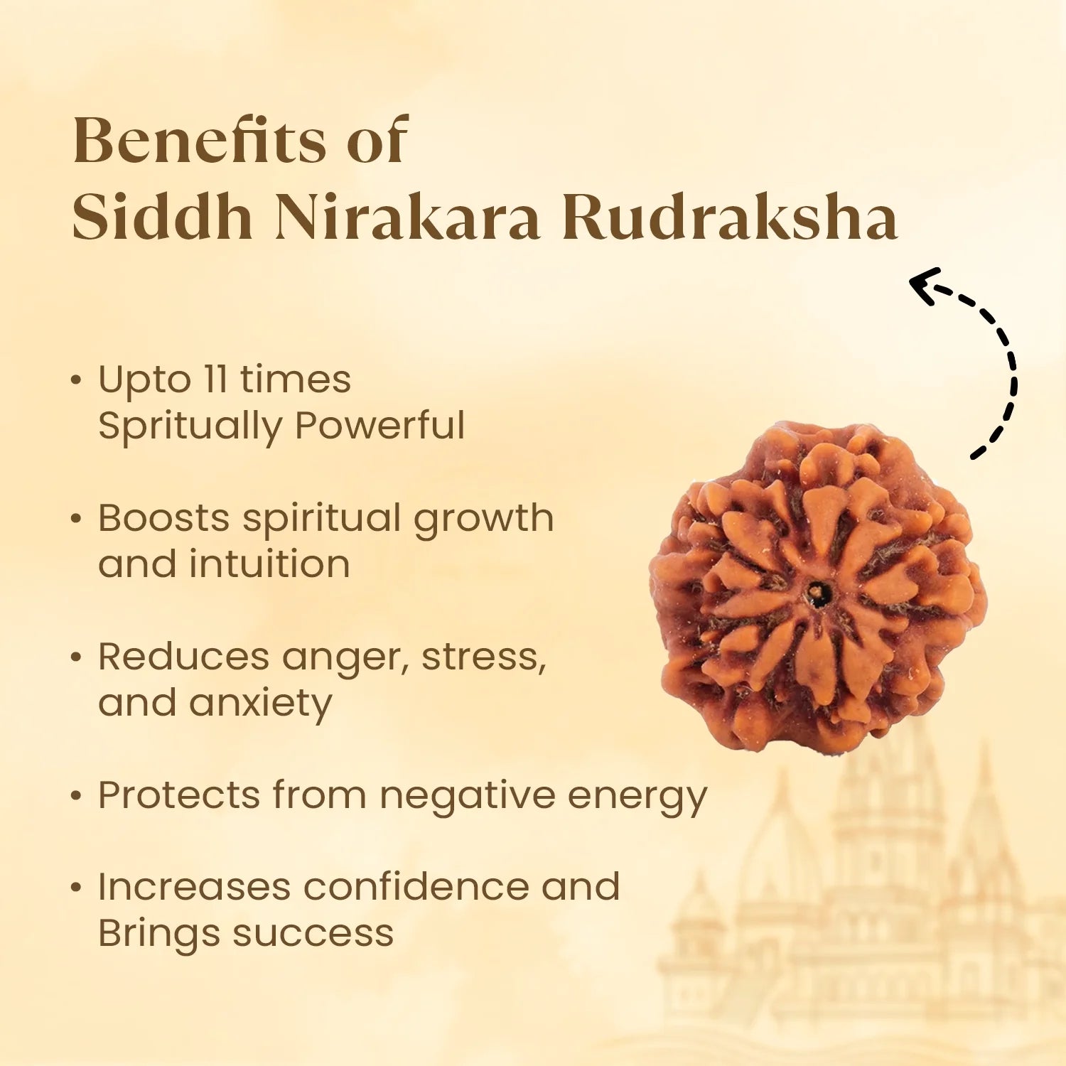 Kashi Siddh Nepal Origin Nirakar Rudraksha (0 Mukhi) - 17mm to 22mm