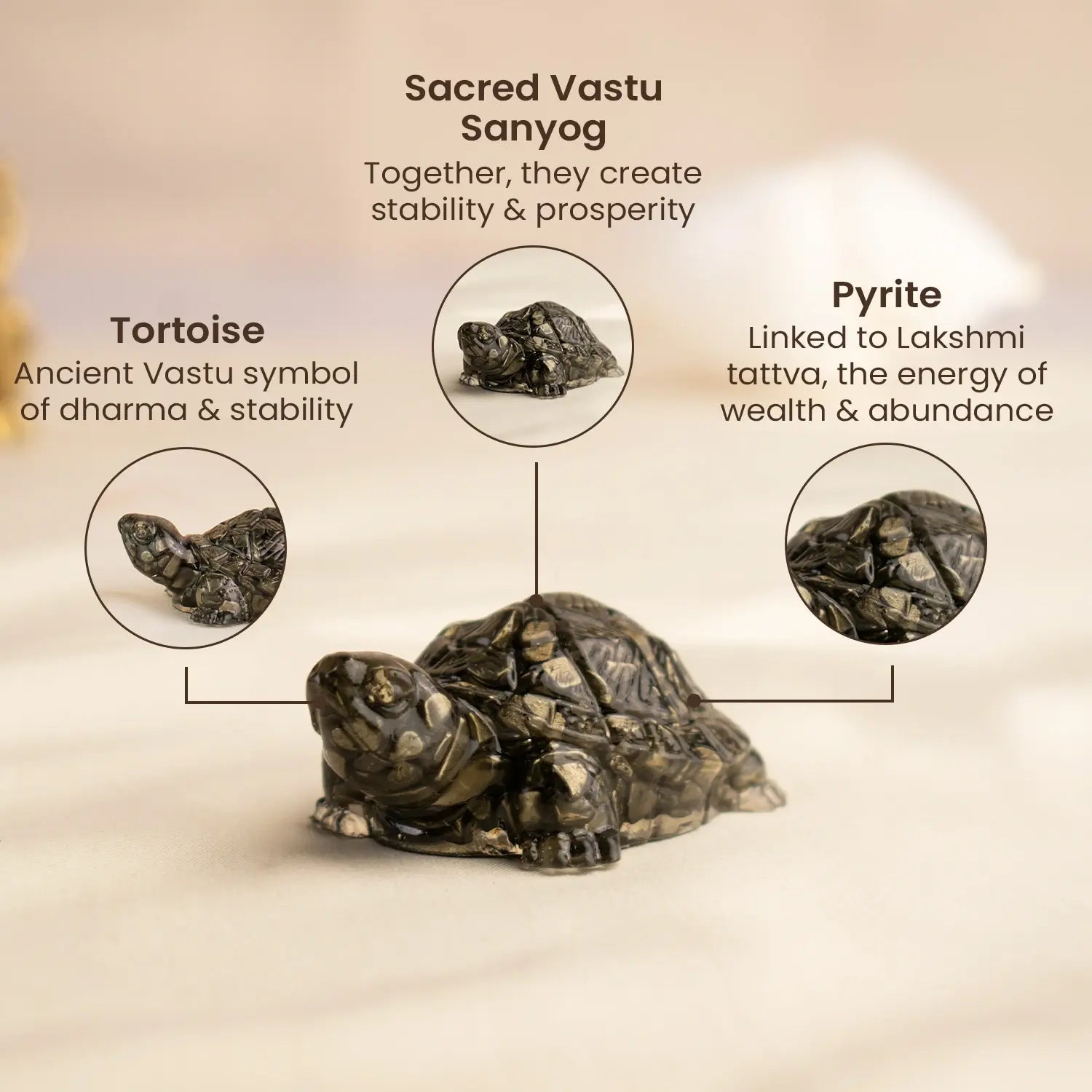 Dhan Yog Bracelet with Vastu Pyrite Tortoise (Kachhua)