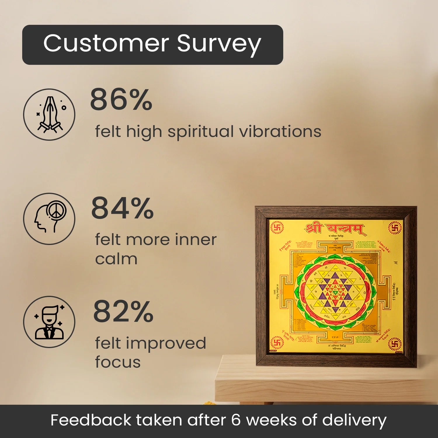 Shree Yantra (9*9 inch) with Frame