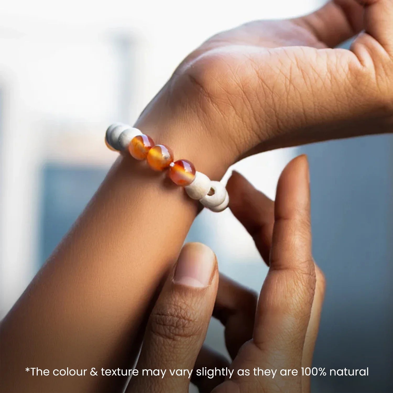 Carnelian Tulsi Bracelet