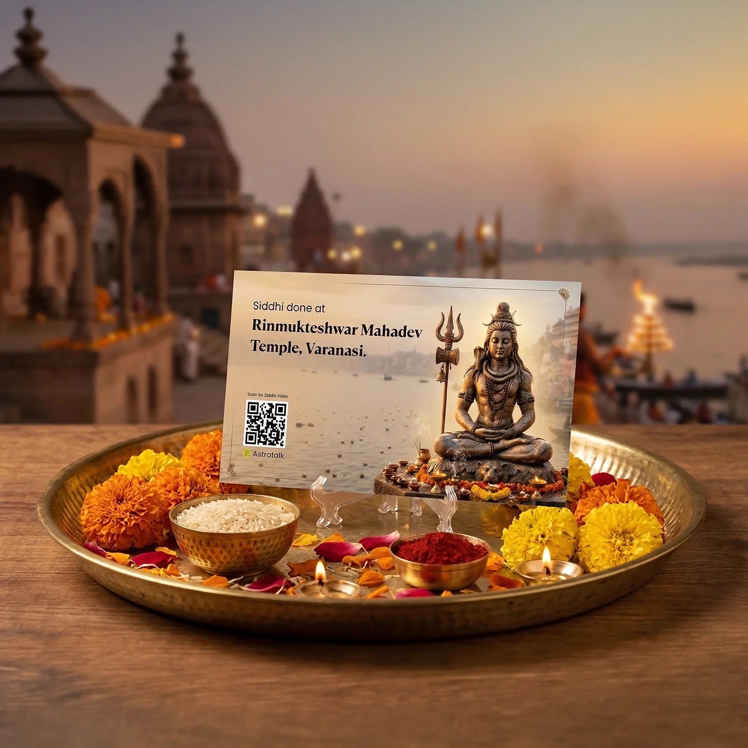 Rinmukteshwar Siddh Divya Rudraksha Karungali Mala - Silver Capped