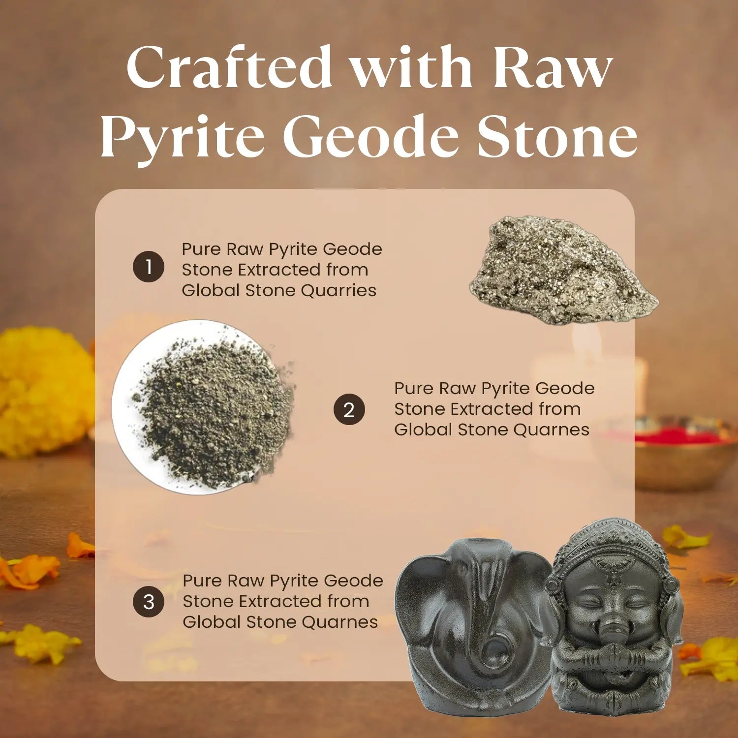 Sampoorna Ganesha Pyrite Combo